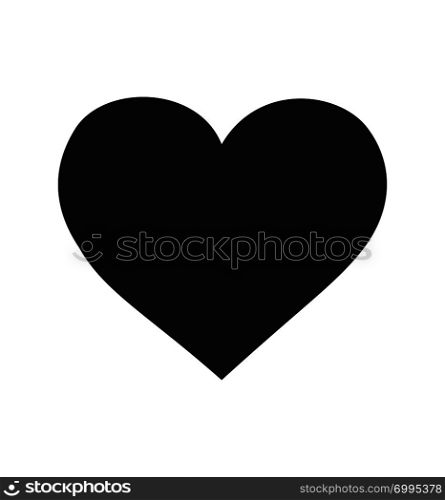 Heart icon flat isolated on background on white illustration EPS10