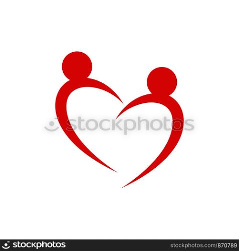 heart icon Logo element illustration