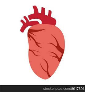 heart icon logo vector design template