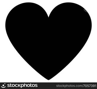 Heart icon on white background. Heart icon eps10. Heart sign vector, heart, icon, black heart vector. Heart icon for your web site design, logo, app, UI.