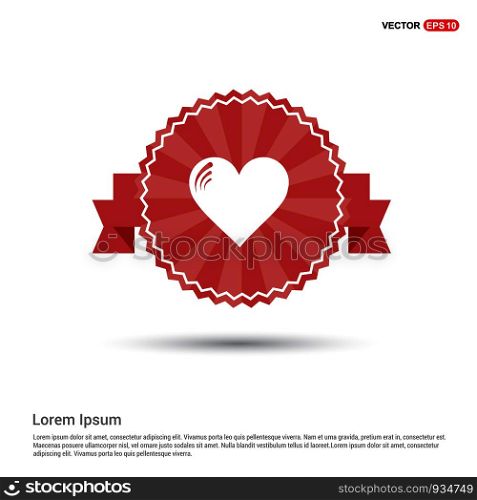 Heart icon - Red Ribbon banner