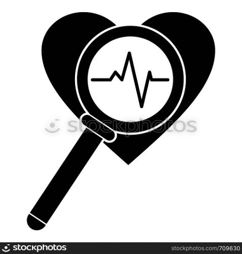 Heart icon. Simple illustration of heart vector icon for web. Heart icon, simple style