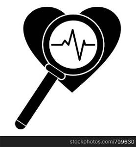 Heart icon. Simple illustration of heart vector icon for web. Heart icon, simple style