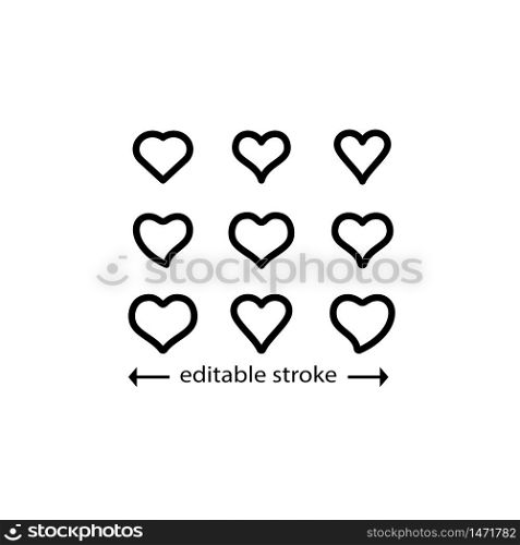 Heart Icon,Symbol of Love and Valentine Day&rsquo;s.Flat Icon Collection