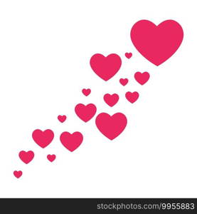 Heart Icon Vector. Perfect Love symbol. Valentine’s Day sign