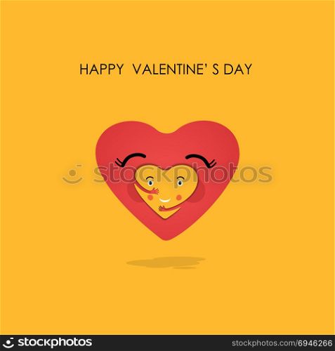 Heart icons vector logo design template.Love concept.Valentine&rsquo;s Day Vector Card.Love & Happy valentines day concept.Vector illustration