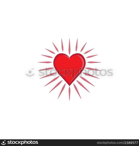  heart logo icon vector design template