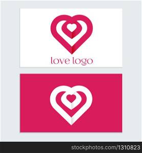 Heart logo icon vector symbol design. Heart shape for Brand indentity or desigen consept.. Heart logo icon vector symbol design.