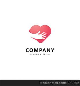 Heart logo template Love logo icon vector design