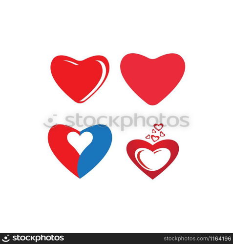 Heart Logo Template vector illustration