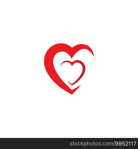 Heart Logo Template vector illustration