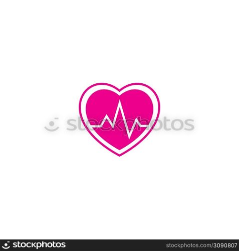 heart logo vector illustration symbol design.