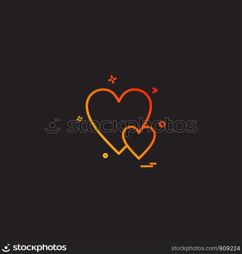 heart love gift icon vector design