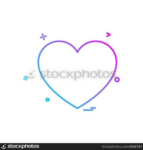 heart love icon vector design