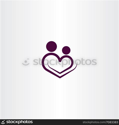 heart love logo vector icon illustration