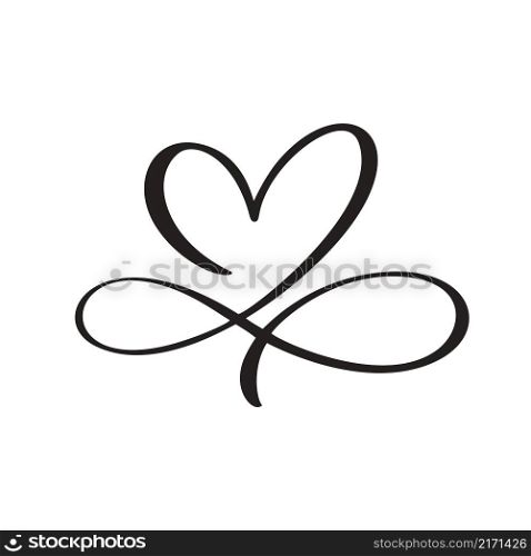 Heart love sign forever logo Vector. Infinity Romantic symbol linked join, passion and wedding. Template for t shirt, card, poster. Design flat element of valentine day illustration laser cut.. Heart love sign forever logo Vector. Infinity Romantic symbol linked join, passion and wedding. Template for t shirt, card, poster. Design flat element of valentine day illustration laser cut