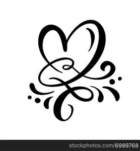 Heart love sign Vector illustration. Romantic symbol linked, join, passion and wedding. Design flat element of valentine day. Template for t-shirt, card, poster.. Heart love sign Vector illustration. Romantic symbol linked, join, passion and wedding. Design flat element of valentine day. Template for t-shirt, card, poster