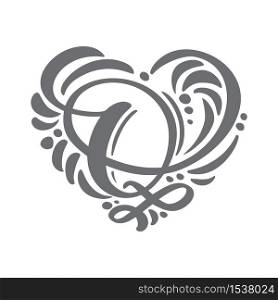 Heart love vector Hand Drawn calligraphic scandinavian floral Q logo. Uppercase Hand Lettering Letter Q with curl. Wedding Floral Design.. Heart love vector Hand Drawn calligraphic scandinavian floral Q logo. Uppercase Hand Lettering Letter Q with curl. Wedding Floral Design