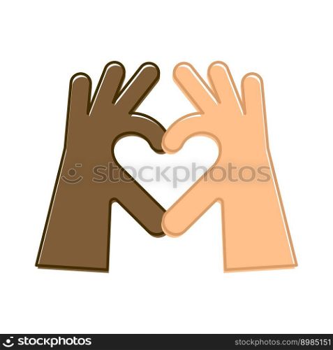 Heart made fingers. Valentine day. Romantic love. Vector concept. Heart symbol. Love icon. Vector illustration. EPS 10.. Heart made fingers. Valentine day. Romantic love. Vector concept. Heart symbol. Love icon. Vector illustration.