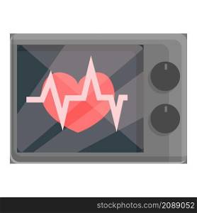 Heart monitor icon cartoon vector. Medical cardiac. Health electrocardiogram. Heart monitor icon cartoon vector. Medical cardiac