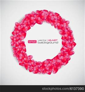 Heart on Background isolated Vector Illustration EPS10. Heart Background Vector Illustration