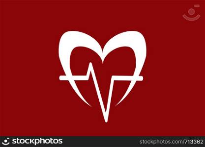 Heart Pulse icon.Modern vector illustration for concept design. Heart Pulse icon.Vector Illustration.