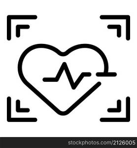 Heart rate icon outline vector. Beat pulse. Cardiac life. Heart rate icon outline vector. Beat pulse