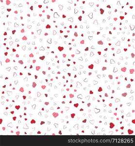 Heart seamless background. Valentine day background. Vector. Heart seamless background