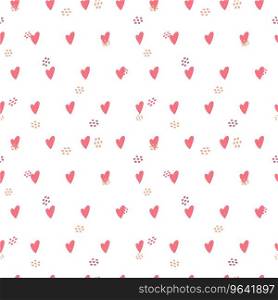 Heart seamless pattern love valentine day mother Vector Image