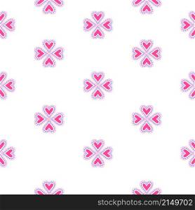 Heart seamless pattern. Vector illustration, good for wedding invitation, Valentine&rsquo;s day card.