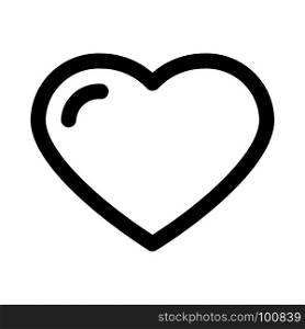 Heart shape box, icon on isolated background