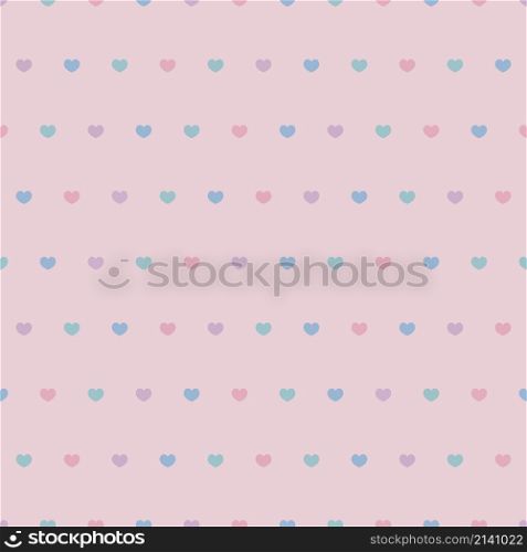Heart shape on pink background vector seamless