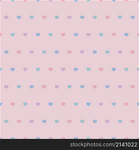 Heart shape on pink background vector seamless