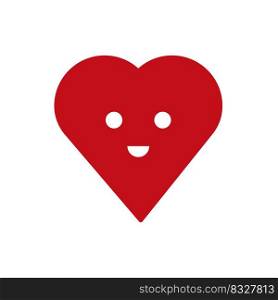heart smile for decoration design. Red heart. Vector illustration. Stock image. EPS 10.. heart smile for decoration design. Red heart. Vector illustration. Stock image. 