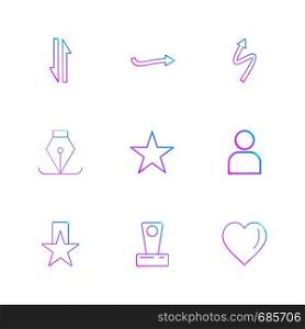 heart , star , nib , arrows , directions , avatar , download , upload , apps , user interface , scale , reset message , up , down , left , right , icon, vector, design, flat, collection, style, creative, icons