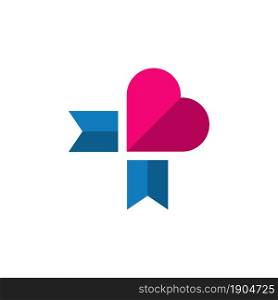 heart symbol logo design template