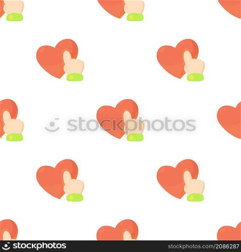 Heart touch pattern seamless background texture repeat wallpaper geometric vector. Heart touch pattern seamless vector