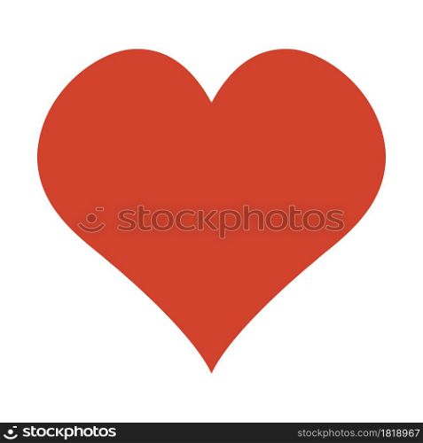 Heart vector icon symbol love design. Red romance valentine shape illustration heart sign. Abstract icon isolated white concept element. Drawn lover emotion simplicity shape. Happiness celebration