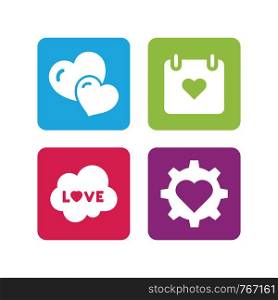 Heart vector icon, Symbol of Love and Valentine's Day, Social love, heart icon, Heart icon, Perfect Love symbol