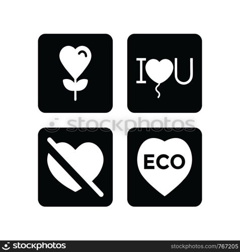 Heart vector icon, Symbol of Love and Valentine's Day, Social love, heart icon, Heart icon, Perfect Love symbol