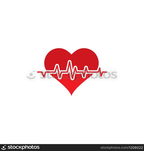 Heartbeat Cardiogram Icon Vector illustration design