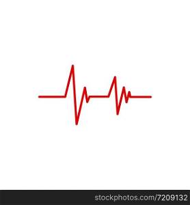 Heartbeat Cardiogram Icon Vector illustration design