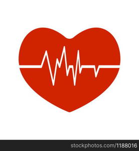 Heartbeat icon vector symbol