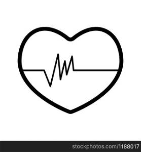 Heartbeat icon vector symbol