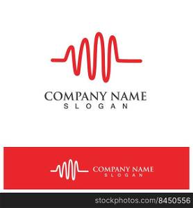 Heartbeat  logo and symbol template design element
