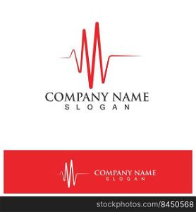 Heartbeat  logo and symbol template design element
