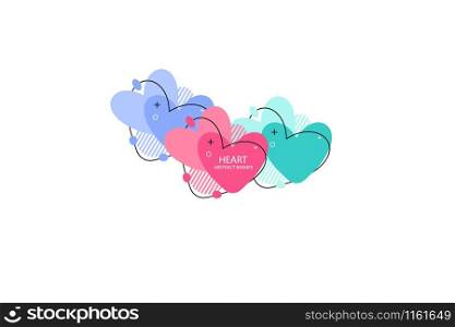 Hearts abstract banner collections. Organic or fluid shapes with different soft colors. Usable for web, social media, print, banner, backdrop, background template. Valentines day celebration.. Hearts abstract banner collections. Organic or fluid shapes with different soft colors. Usable for web, social media, print, banner, backdrop, background template. Valentines day celebration