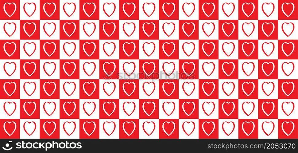 Hearts background banner. Love sign with red heart symbol. Happy valentines day on february 14 ( valentine, valentines day ) Vector Mother's or women's Day sign