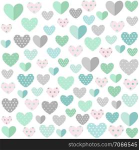 Hearts background, Valentine's day