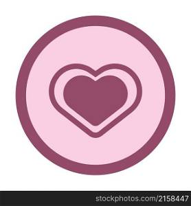 hearts circle icon